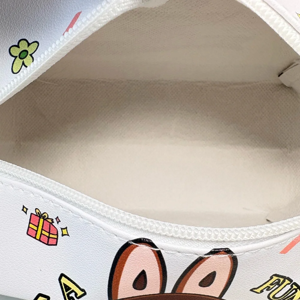Brown Monster Character Large‎ Cosmetic Bag